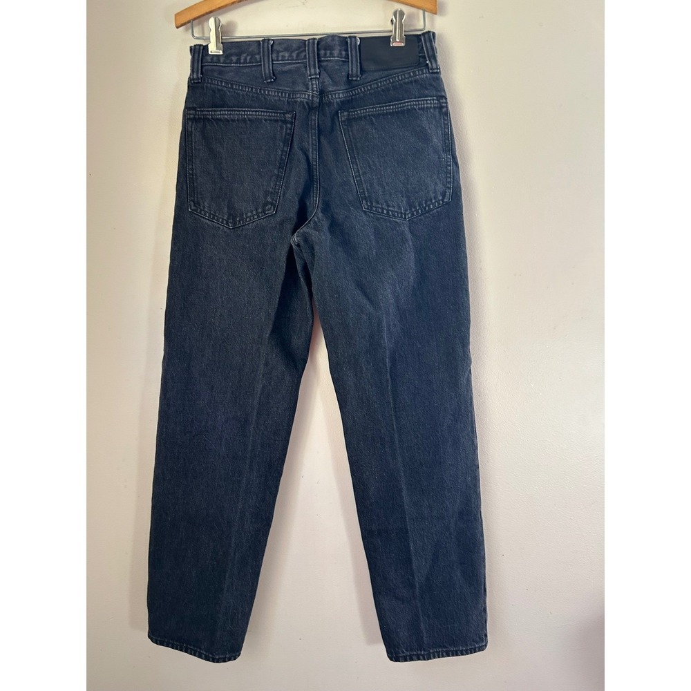 Lands End Traditional Fit Dark‎ Wash Denim Jeans Women's Size 30 Utility Grunge - Picture 3 of 7